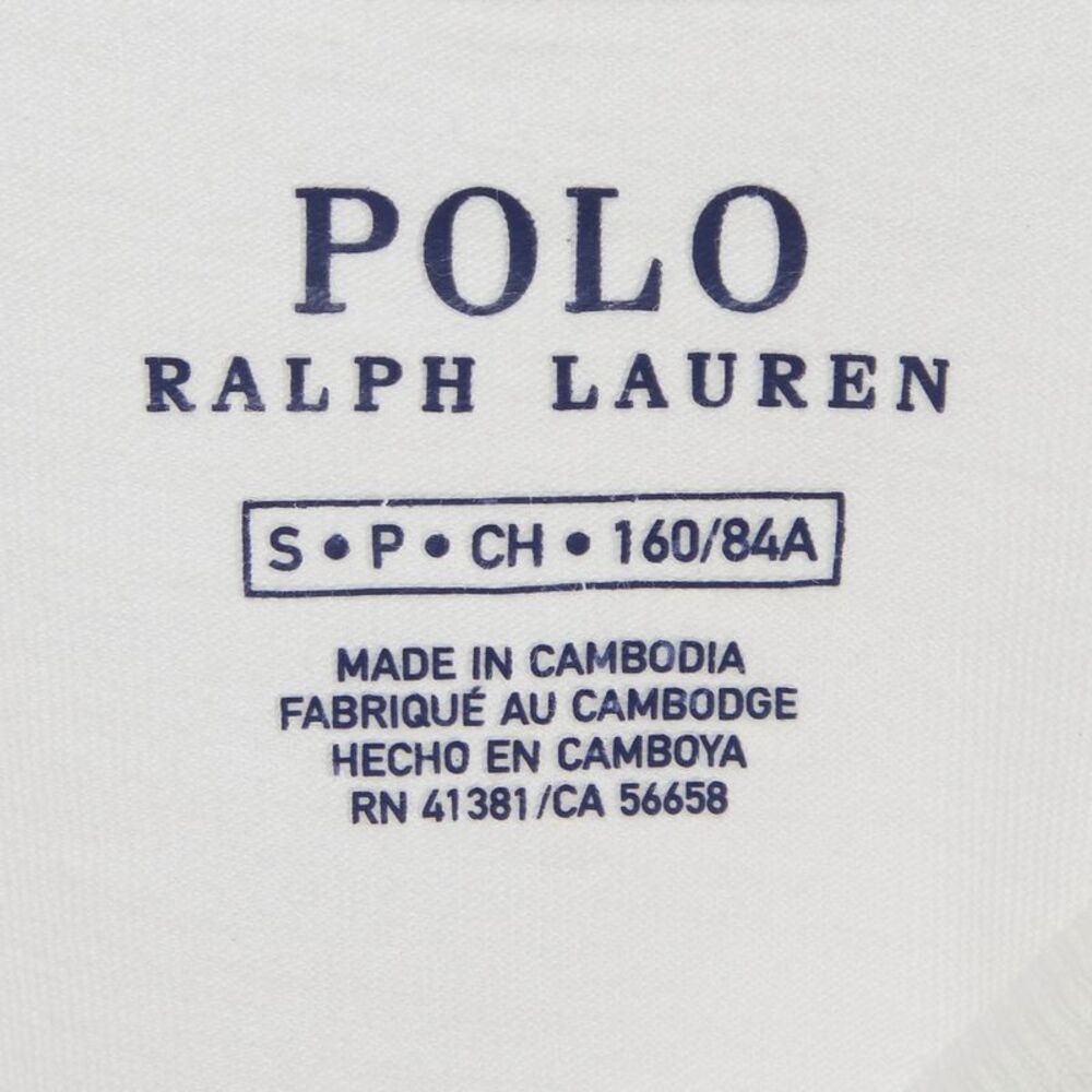 Polo Ralph Lauren White Cotton Knit Crewneck T-Shirt S - Picture 4 of 5